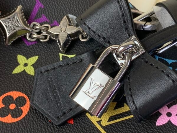 【LV X TM SPEEDY SOFT 30 Bag】M13257 (black) with chain - 图片 5