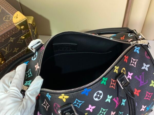 【LV X TM SPEEDY SOFT 30 Bag】M13257 (black) with chain - 图片 3