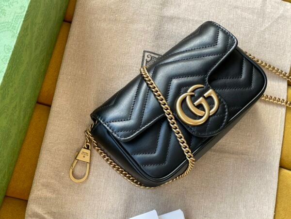 Original leather Italian creation 476433GG Maemont series chain mini handbag. - 图片 2