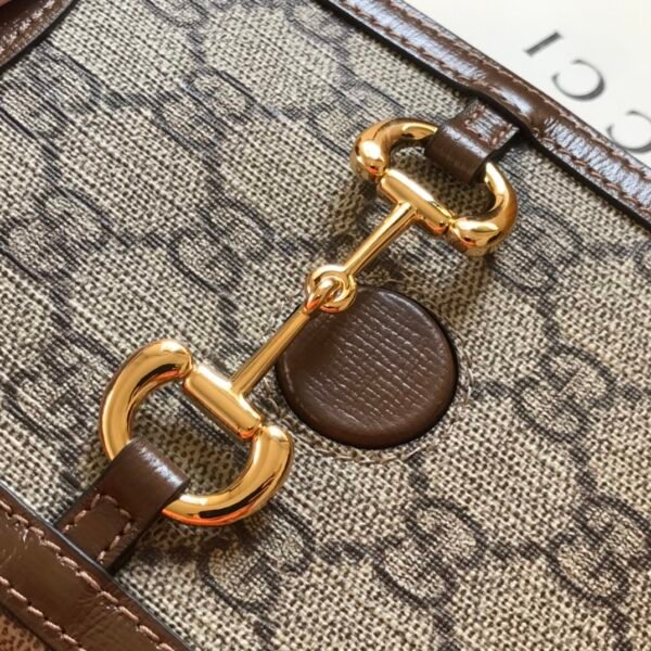 [Original leather] Italian creation 625615 Gucci1995 horsebit handbag - 图片 5