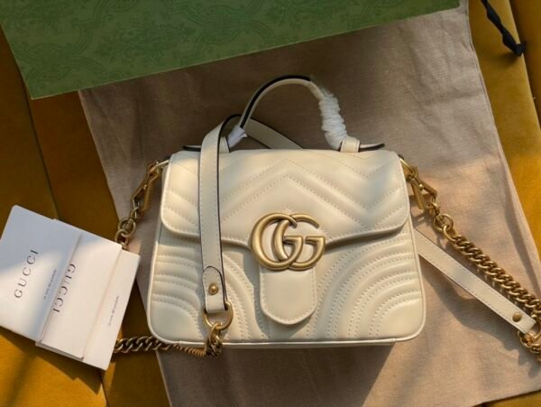 Original leather] Italian creation 547260 GG Marmont family adds a new member series handbag