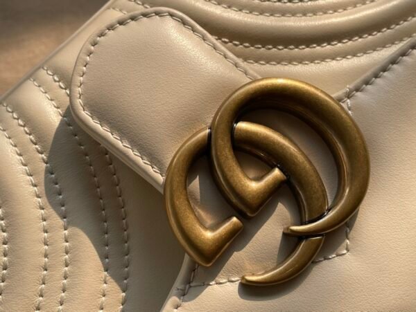 Original leather] Italian creation 547260 GG Marmont family adds a new member series handbag - 图片 7