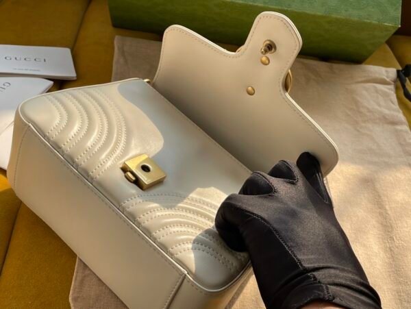 Original leather] Italian creation 547260 GG Marmont family adds a new member series handbag - 图片 6