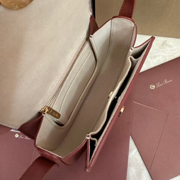 Loro piana saddle bag mini Color: red brown - 图片 7