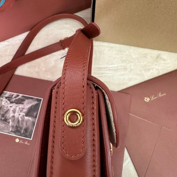 Loro piana saddle bag mini Color: red brown - 图片 4