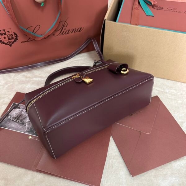 Loro piana autumn and winter new models Extra bag upgraded version L27 red bean plain weave - 图片 7