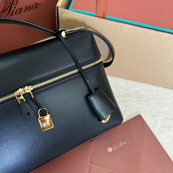 Loro piana autumn and winter new models Extra bag upgraded version L27 black plain - 图片 6