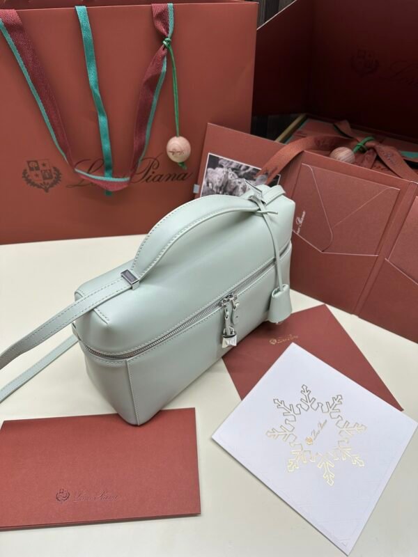 Loro piana autumn and winter new models Extra bag upgraded version L27 cream gray green plain - 图片 9