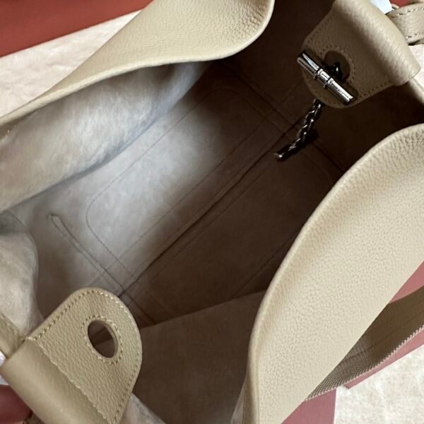 Loro piana large bucket Bale large bag Color: light frankincense - 图片 3