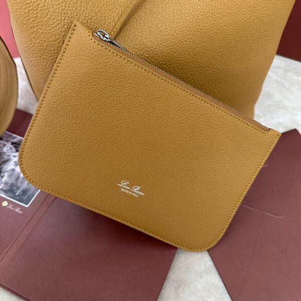 Loro piana large bucket Bale large bag Color: turmeric - 图片 5