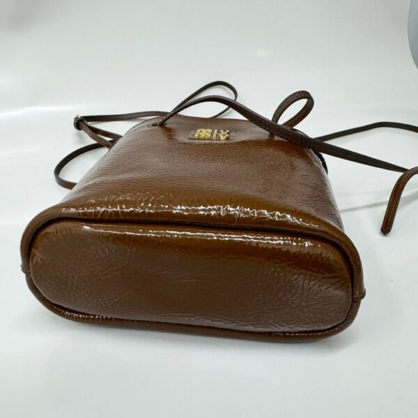 MiuMi drawstring bucket bag waxed leather - 图片 5