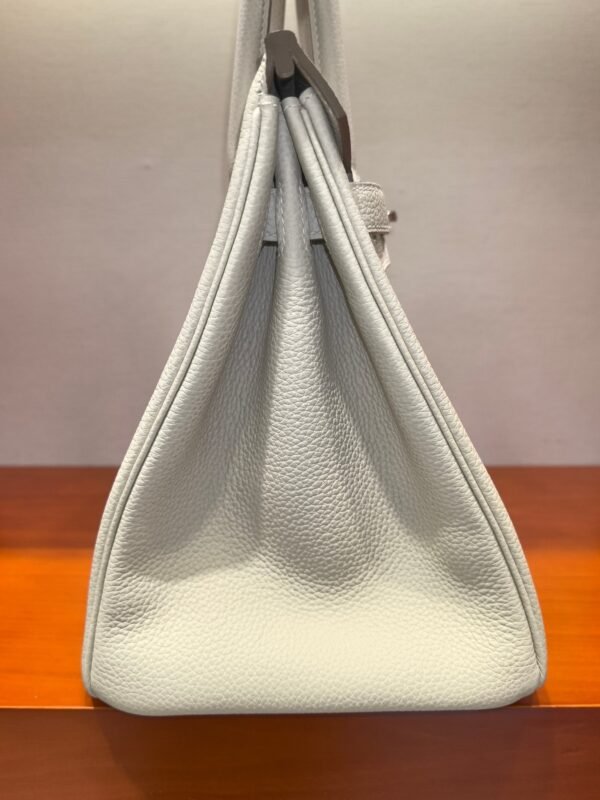 🌈🌈🌈【Ready Stock】BK 30cm original togo milkshake white silver buckle top craftsmanship fully hand-sewn [color] - 图片 6