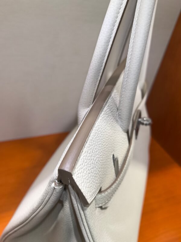 🌈🌈🌈【Ready Stock】BK 30cm original togo milkshake white silver buckle top craftsmanship fully hand-sewn [color] - 图片 5