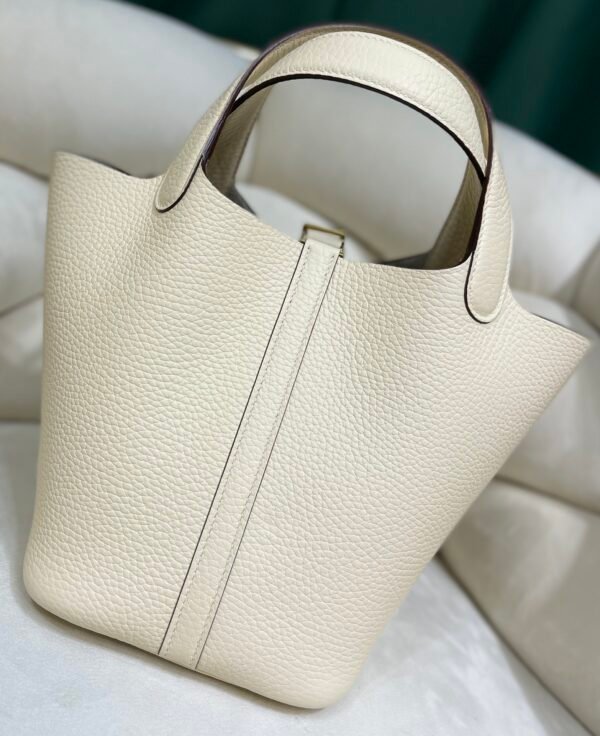 Upgraded version 👍Vegetable basket cream white gold, leather comparable to the original leather thickness reaches more than 2.5, soft and elastic feel, imported water-based edge oil, all-steel hardware - 图片 2