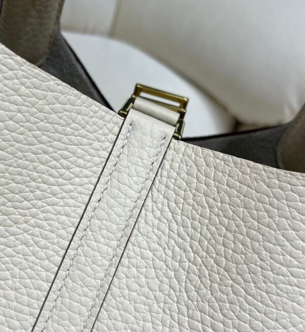 Upgraded version 👍Vegetable basket cream white gold, leather comparable to the original leather thickness reaches more than 2.5, soft and elastic feel, imported water-based edge oil, all-steel hardware - 图片 9