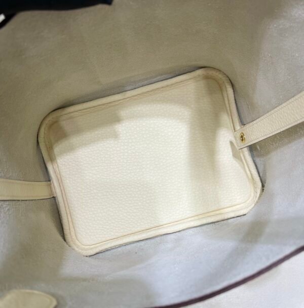 Upgraded version 👍Vegetable basket cream white gold, leather comparable to the original leather thickness reaches more than 2.5, soft and elastic feel, imported water-based edge oil, all-steel hardware - 图片 3