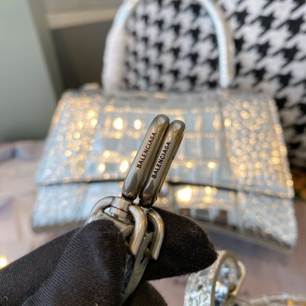 Silver/crocodile pattern size S~🎉🎉🎉Grand launch of Balenciaga/Balenciaga purchasing version🎉🎉🎉 New hourglass bag - 图片 3