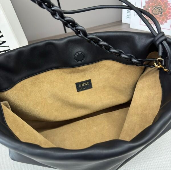 LO℮w℮🌟New large soft nappa leather Flamenco Purse lucky bag with pleated design! - 图片 3