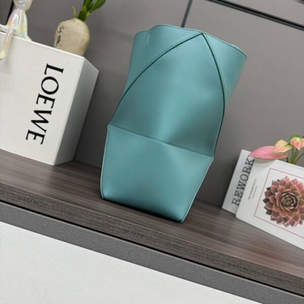 L⊚℮w℮New 🆕Small Shiny Leather Puzzle Fold Tote - 图片 2