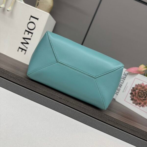 L⊚℮w℮New 🆕Small Shiny Leather Puzzle Fold Tote - 图片 8