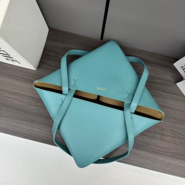 L⊚℮w℮New 🆕Small Shiny Leather Puzzle Fold Tote - 图片 5