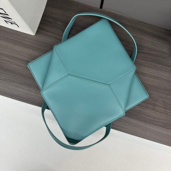 L⊚℮w℮New 🆕Small Shiny Leather Puzzle Fold Tote - 图片 4