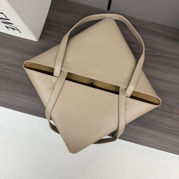 L⊚℮w℮New 🆕Small Shiny Leather Puzzle Fold Tote - 图片 5