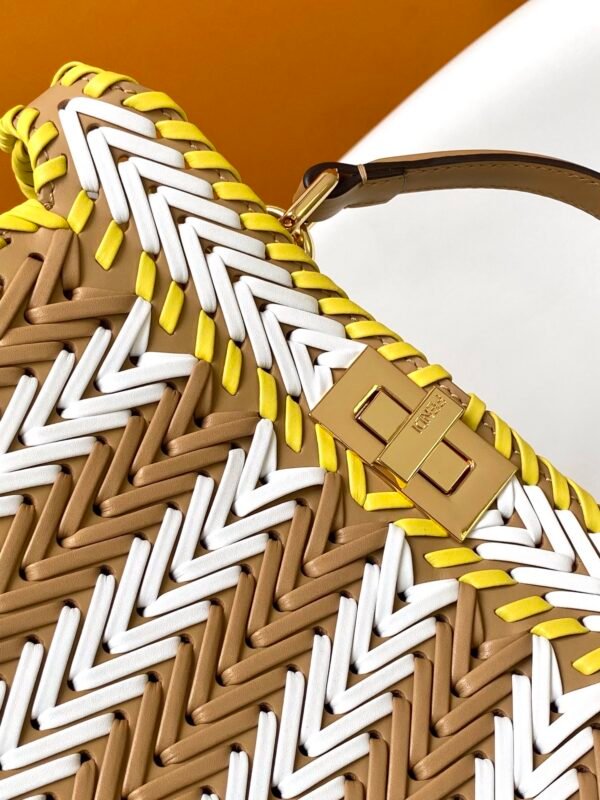 🎶 Fend•Iconic Peekaboo ISeeU imported leather material, - 图片 3