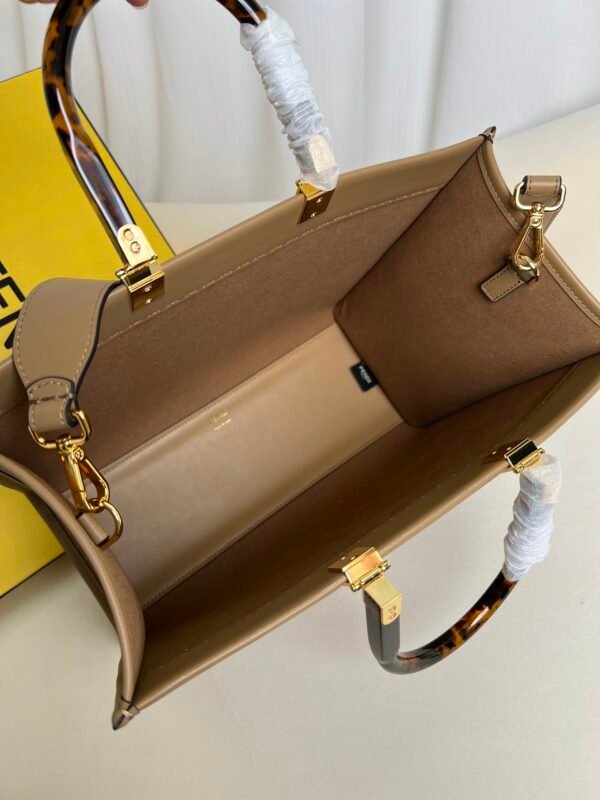 Apricot Fendi Medium Sunshine Shopping Tote - 图片 5