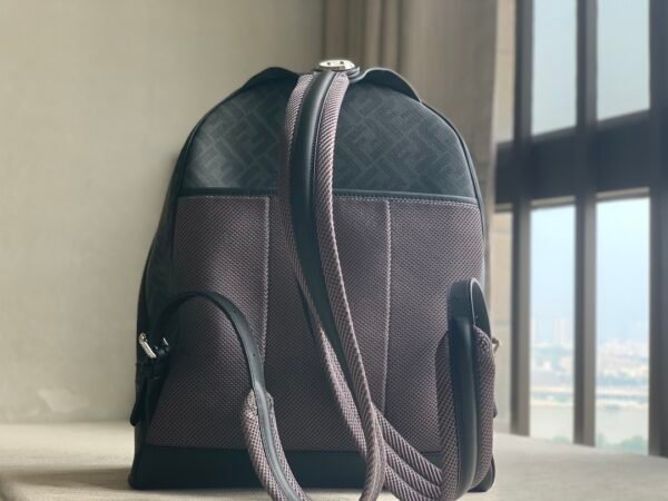 【Diagonal Chiodo】Medium Backpack F670 Black - 图片 9