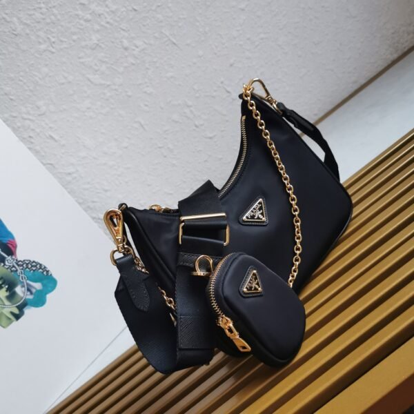 [Top original order] 🎉New nylon Hobo handbag/gold hardware underarm bag😘😘 - 图片 2