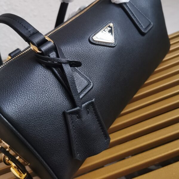 【Top original】🌹New model🔥(1BB127 full leather) 🎉Long handle bowling bag🎉, zipper handbag - 图片 5