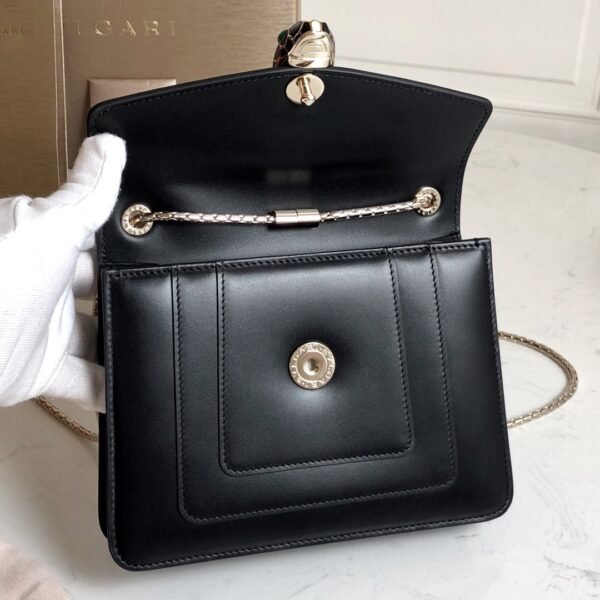 Bulgari Fetal Cow Series Black Hardware Upgraded Edition Malachite Snake Head👵 - 图片 4