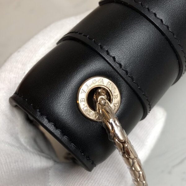 Bulgari Fetal Cow Series Black Hardware Upgraded Edition Malachite Snake Head👵 - 图片 3