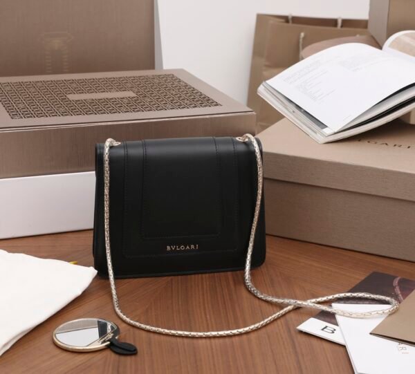 Bulgari Fetal Cow Series Black Malachite Snake Head 👵[Lightning] The leather is delicate and soft - 图片 2