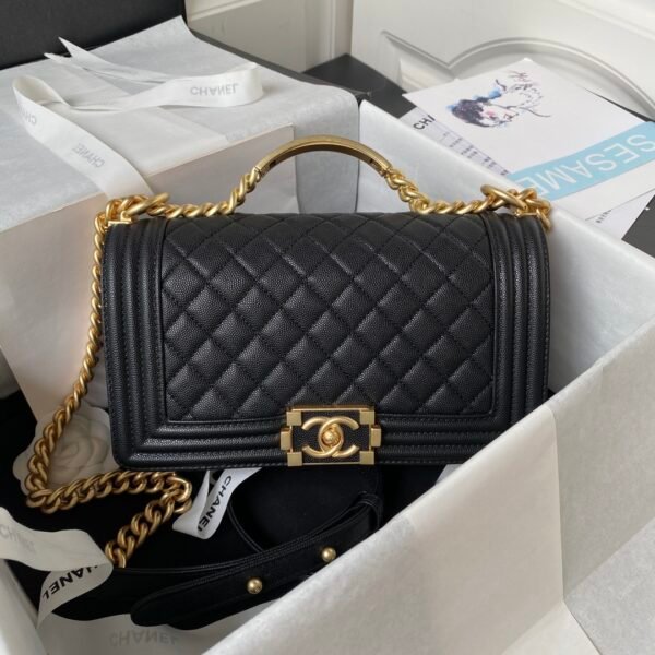 💞ChanelLeboy23 new A94804 gold classic