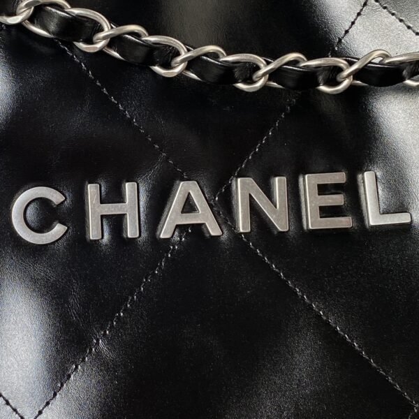 Silver chain Chanel♏️24c❄️ horizontal version garbage bag hot 22 bag shopping bag AS4486 - 图片 9