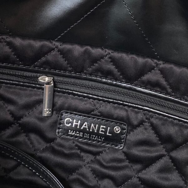 Silver chain Chanel♏️24c❄️ horizontal version garbage bag hot 22 bag shopping bag AS4486 - 图片 4