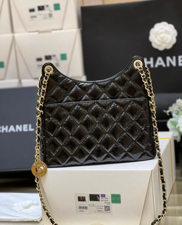 23C early spring holiday new models This season's most popular No. 5 gold coin tag hobo hippie bag - 图片 8