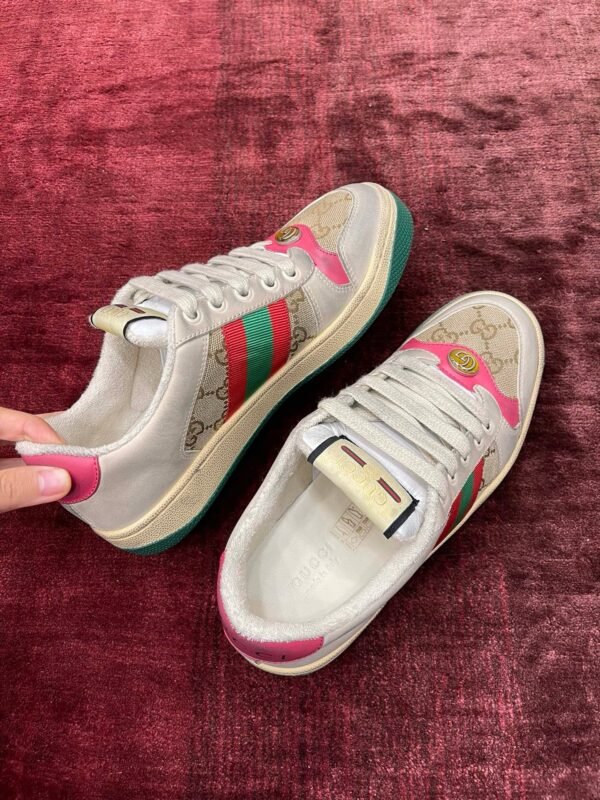 Gucci Screener series of small dirty shoes purchasing level "dirty pink" - 图片 7