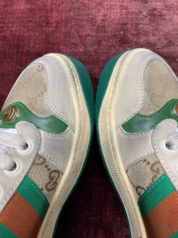 Gucci screener series dirty shoes, purchasing agent-level "double G green" unisex style Women's and men's styles - 图片 6