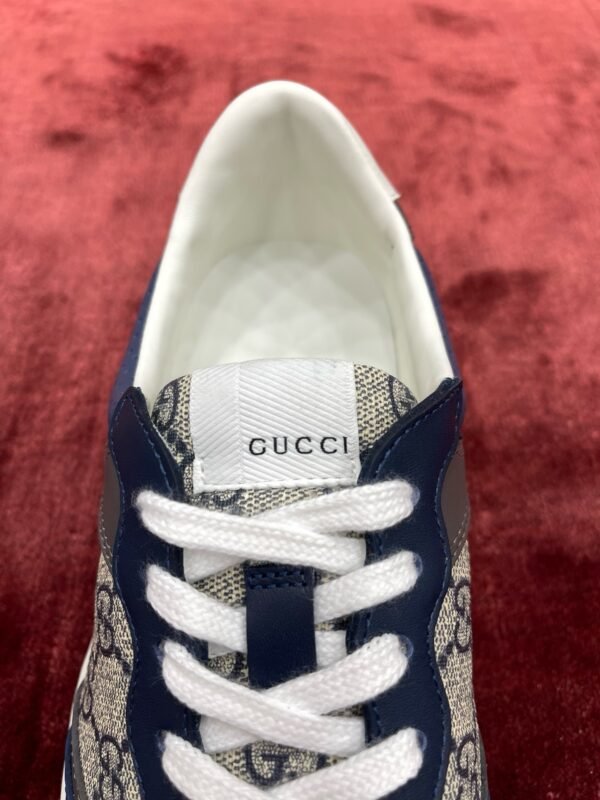 Gucci Biscuit Shoes Series Purchasing Level "Navy Blue" Men's - 图片 7