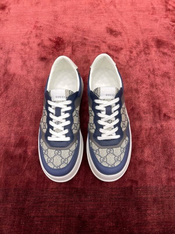 Gucci Biscuit Shoes Series Purchasing Level "Navy Blue" Men's - 图片 3