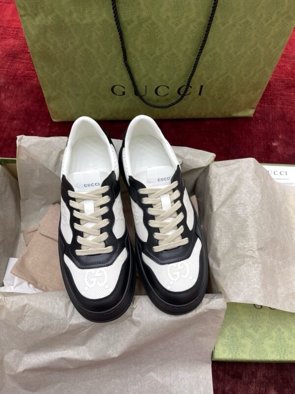 Gucci biscuit shoe series purchasing level "black and white panda" unisex style