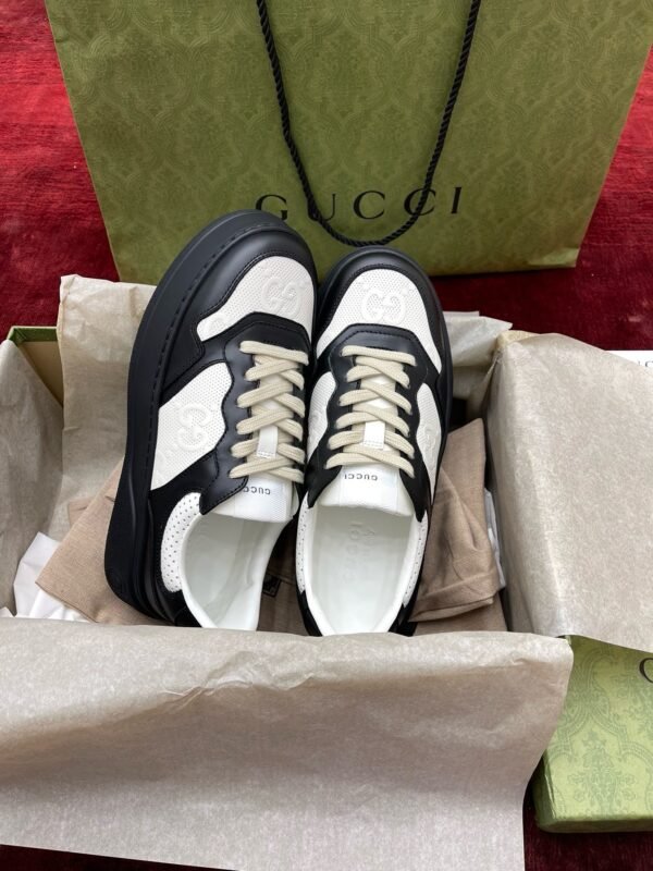 Gucci biscuit shoe series purchasing level "black and white panda" unisex style - 图片 2
