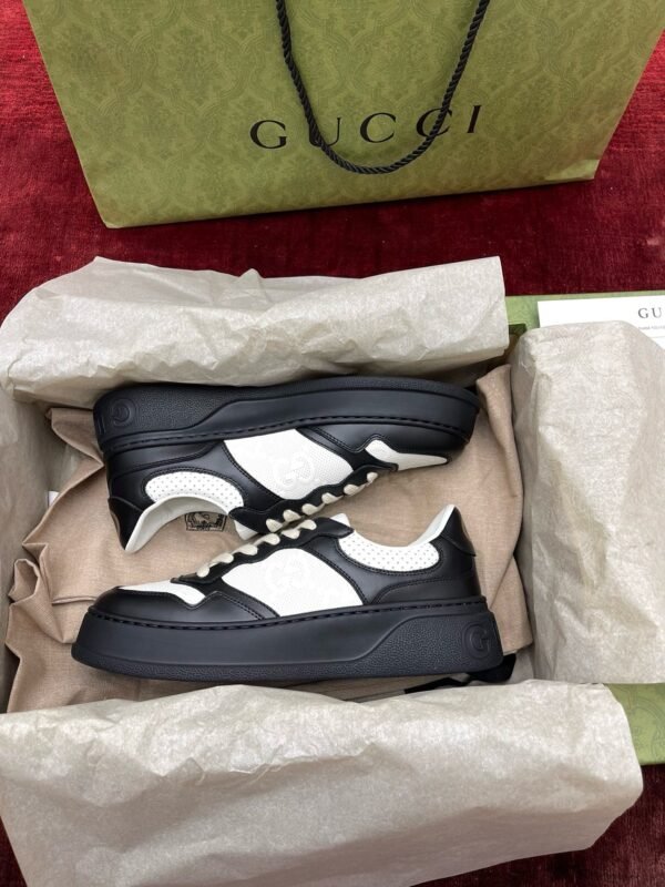 Gucci biscuit shoe series purchasing level "black and white panda" unisex style - 图片 6