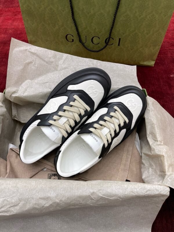 Gucci biscuit shoe series purchasing level "black and white panda" unisex style - 图片 5