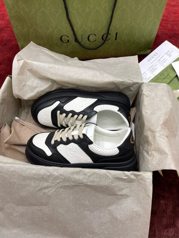 Gucci biscuit shoe series purchasing level "black and white panda" unisex style - 图片 4