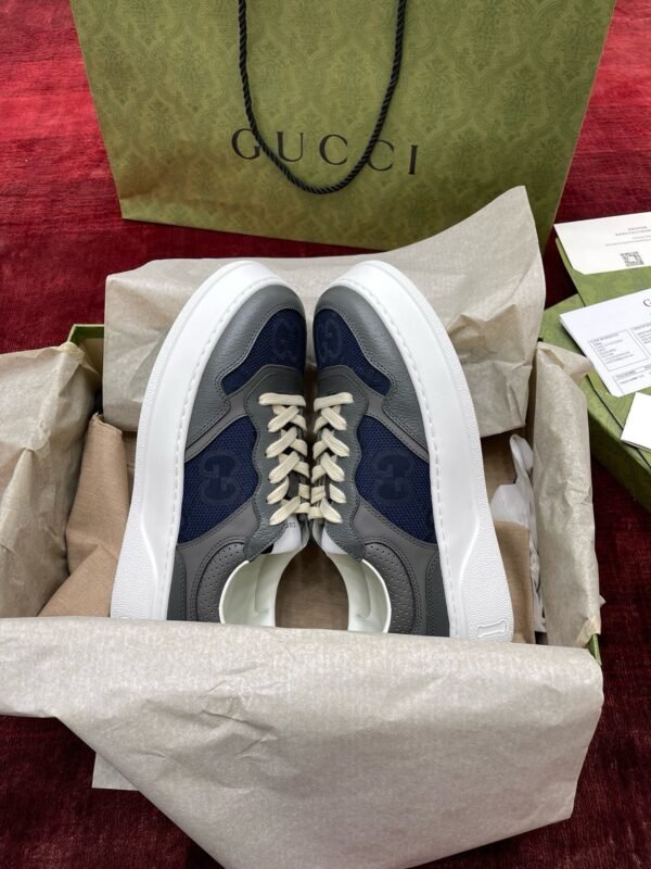 Gucci Biscuit Shoes Series Purchasing Level "Blue Gray" Men's - 图片 9
