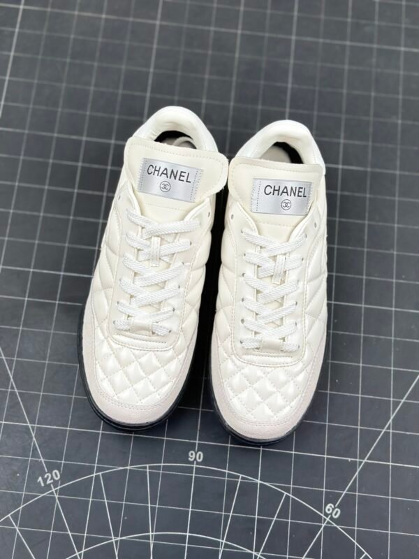 Chanel 24ss Dexter Shoes Flat Lace-up Round Toe Diamond Style - 图片 5